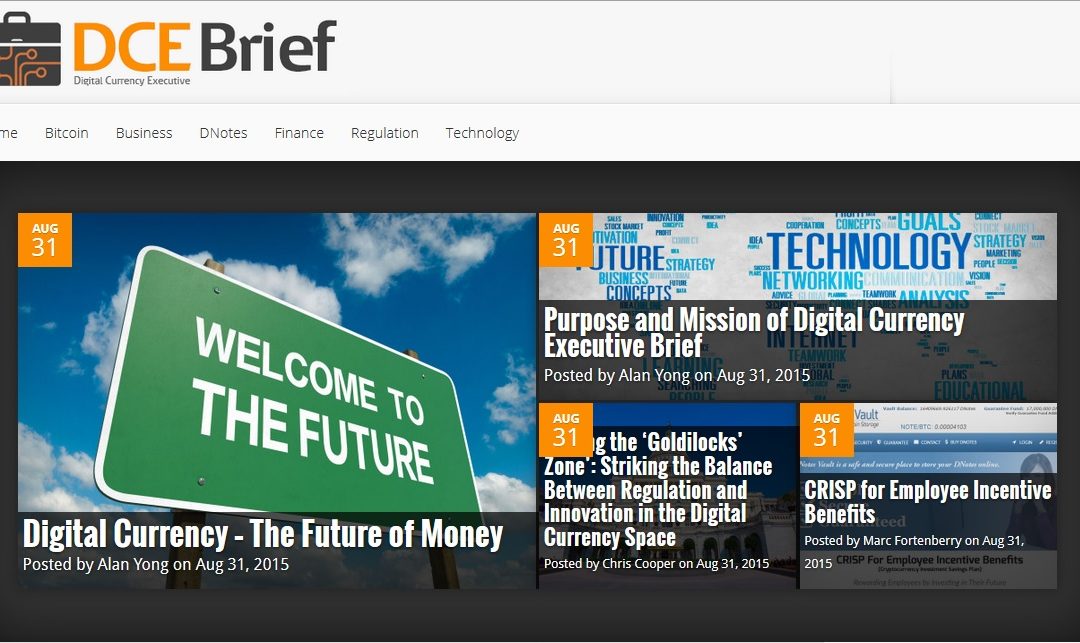 Bitcoin Alternative DNotes Launches DCEBrief.com, ‘Digital Currency Executive Brief’ News Portal
