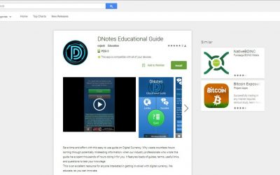 Free Bitcoin Education Google Play App Launched by DNotes