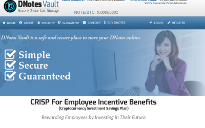 Bitcoin Alternative DNotes Launches World’s First Digital Currency Employee Incentive Benefits Plan