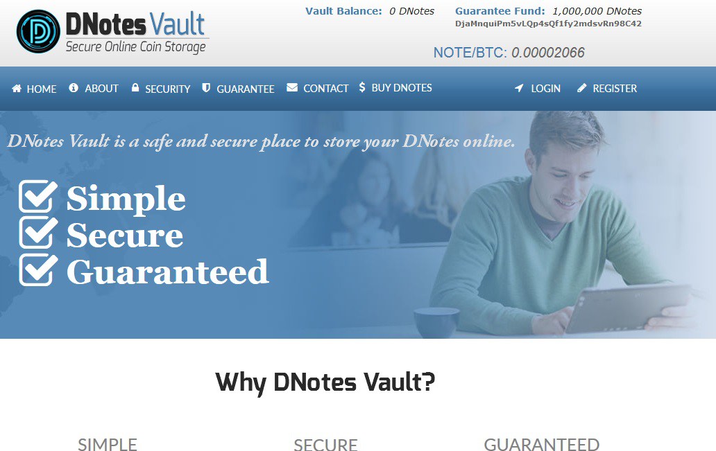 Stable Bitcoin Alternative DNotes Launches DNotesVault With Unprecedented Cryptocurrency Deposit Guarantee